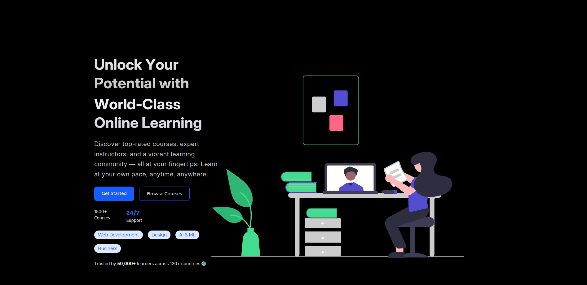 Online Course Platform project preview