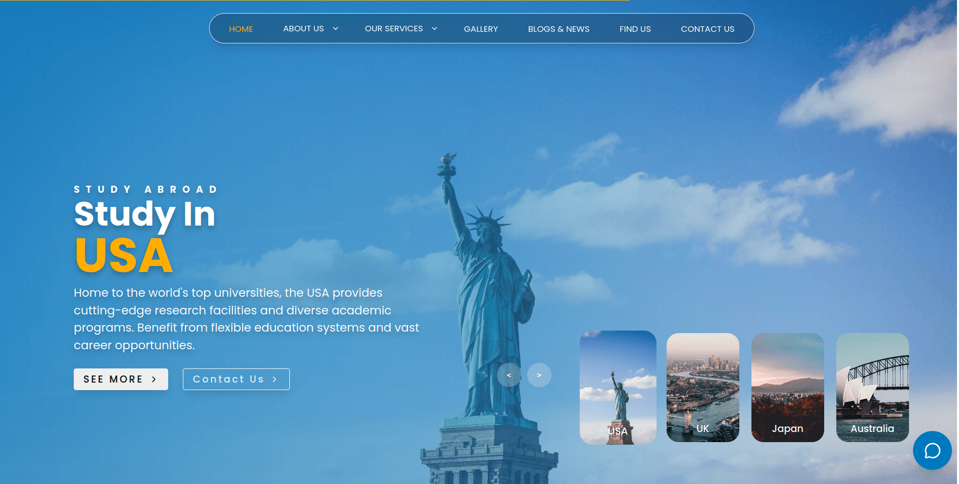 Himaaus Education Consultancy project preview
