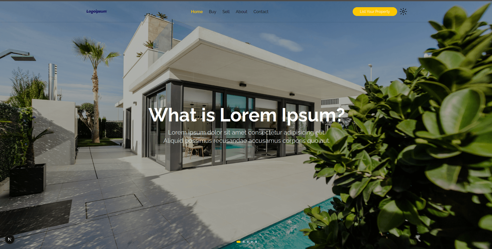 Real Estate Website project preview